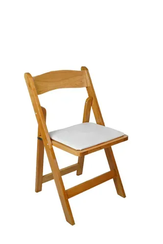 Natural Wood Folding Chair