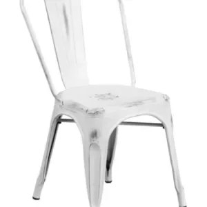 Rustique Metal Chair (White)