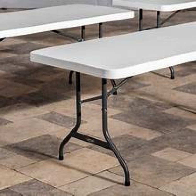 70 white grooved durable tables