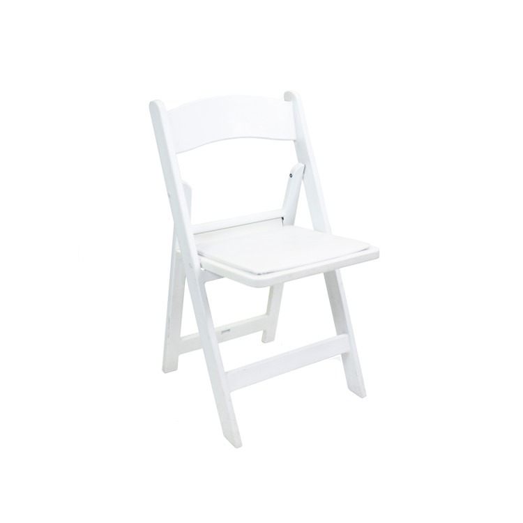 Resin Chair With Pad | White