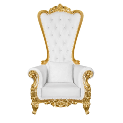 Two Gold Throne Chairs (Pair)