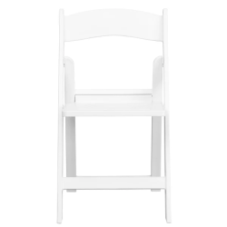 White resin padded folding Chair Chairs (seats)