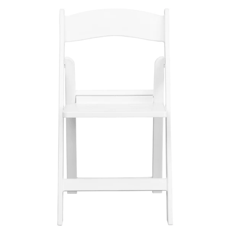 White resin padded folding Chair Chairs (seats)